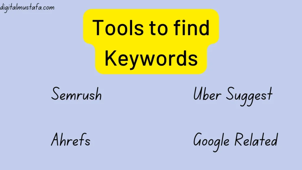 tools to find keywords