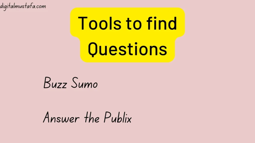 tools to find questions